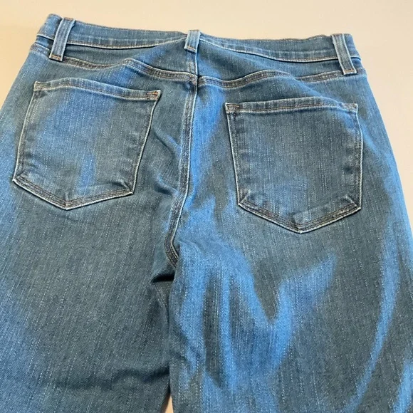 J Brand High Rise Blue Denim Flare Leg Jeans with Stretch, Size 26 - Picture 11 of 16